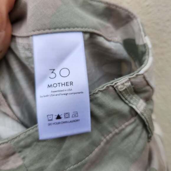 MOTHER The Shaker Chop Crop Fray Desert Camo - Picture 6 of 8